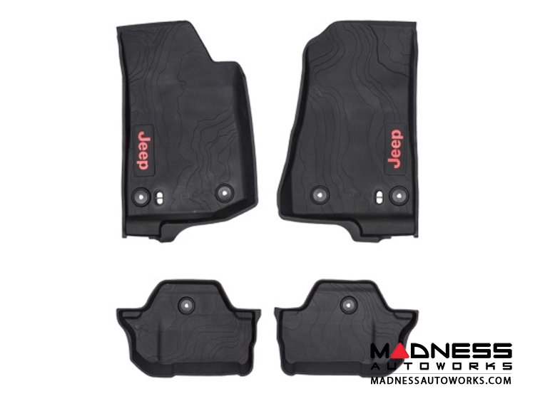 Jeep Wrangler JL Floor Mats - All Weather - 2 Door